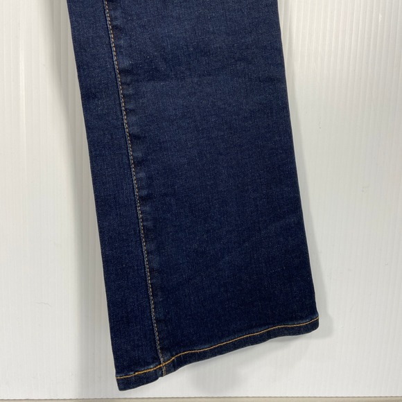 Adriano Goldschmied The Jodi High Rise Slim Flare Dark Blue Denim Jeans Women 25 - Picture 3 of 12